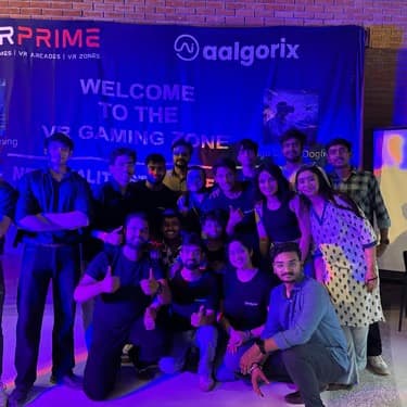 Students wearing VR headsets during an XRPRIME training session